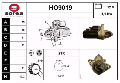 Стартер SNRA HO9019