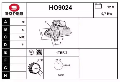 Стартер SNRA HO9024