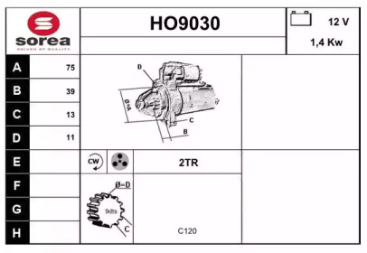 Стартер SNRA HO9030