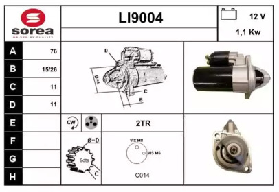 Стартер SNRA LI9004