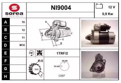 Стартер SNRA NI9004