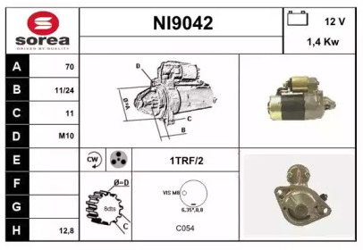 Стартер SNRA NI9042