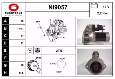 Стартер SNRA NI9057