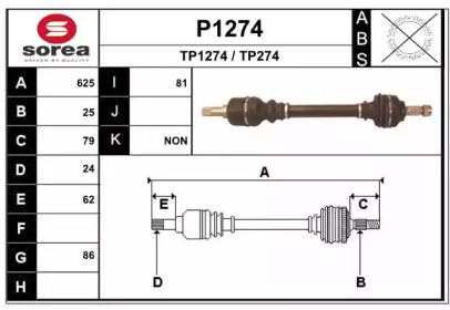 Вал SNRA P1274