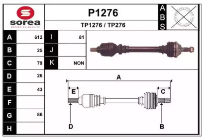 Вал SNRA P1276