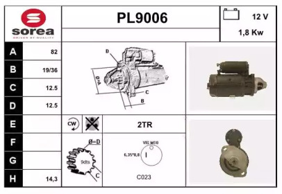 Стартер SNRA PL9006