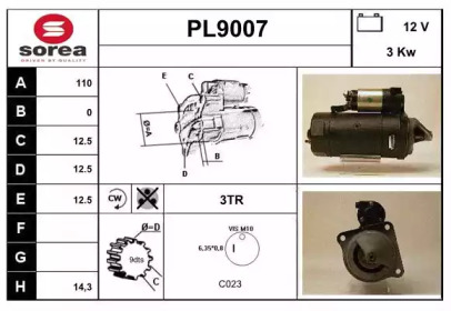 Стартер SNRA PL9007