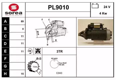 Стартер SNRA PL9010