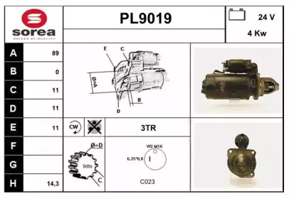 Стартер SNRA PL9019