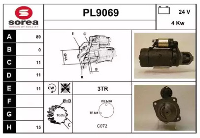 Стартер SNRA PL9069