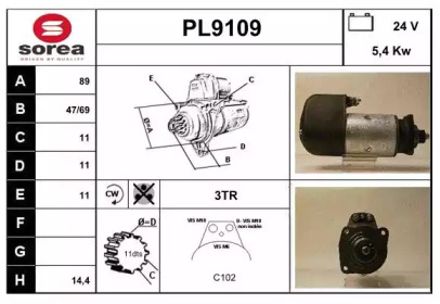 Стартер SNRA PL9109