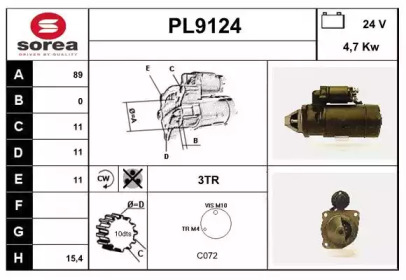 Стартер SNRA PL9124