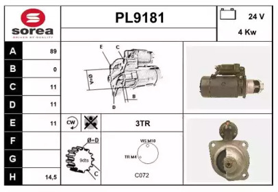 Стартер SNRA PL9181