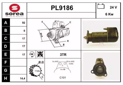 Стартер SNRA PL9186