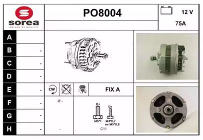 Генератор SNRA PO8004