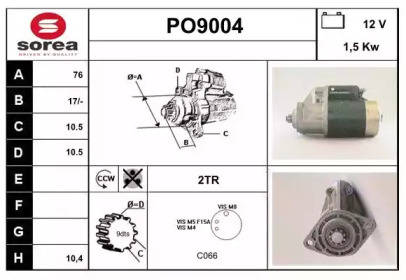 Стартер SNRA PO9004