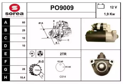 Стартер SNRA PO9009