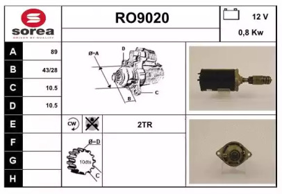 Стартер SNRA RO9020