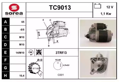 Стартер SNRA TC9013