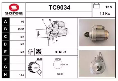 Стартер SNRA TC9034