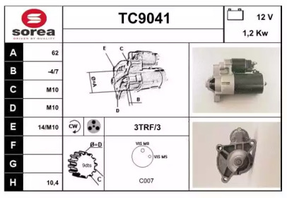 Стартер SNRA TC9041