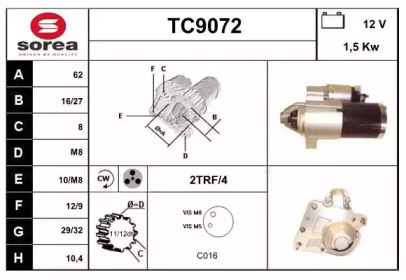 Стартер SNRA TC9072