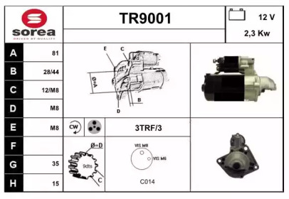 Стартер SNRA TR9001