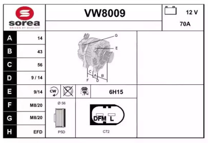 Генератор SNRA VW8009