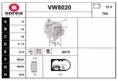 Генератор SNRA VW8020