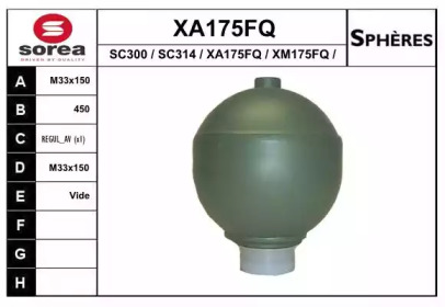 Гидроаккумулятор SNRA XA175FQ