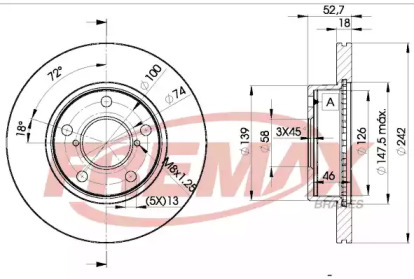 Тормозной диск FREMAX BD-0032