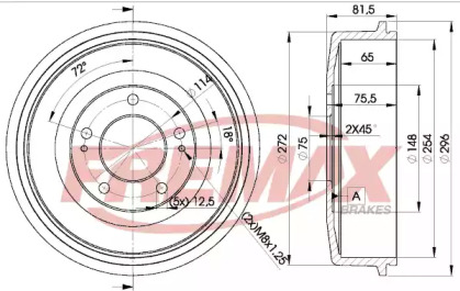 Тормозный барабан FREMAX BD-0101