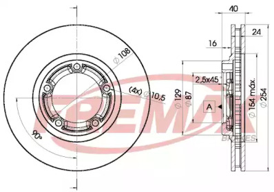 Тормозной диск FREMAX BD-0200