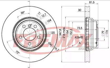 Тормозной диск FREMAX BD-0267