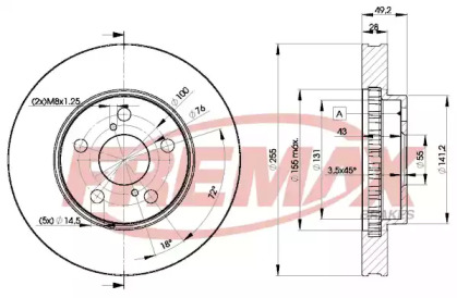 Тормозной диск FREMAX BD-0501