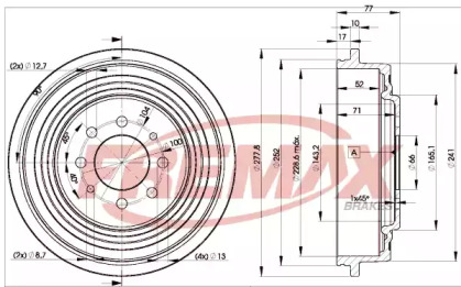 Тормозный барабан FREMAX BD-0511