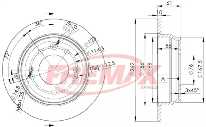 Тормозной диск FREMAX BD-0581