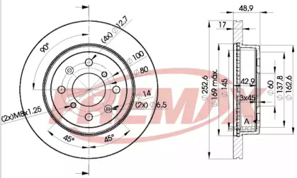 Тормозной диск FREMAX BD-0715