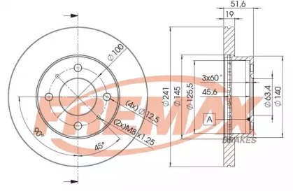 Тормозной диск FREMAX BD-1008