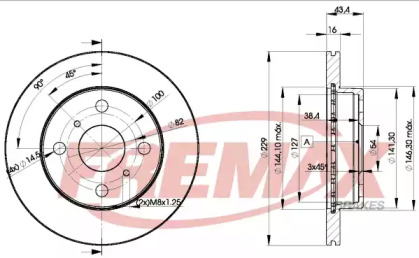 Тормозной диск FREMAX BD-1009