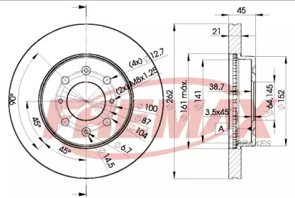 Тормозной диск FREMAX BD-1700