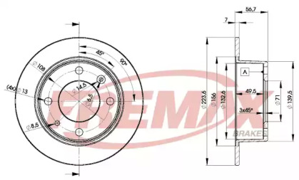 Тормозной диск FREMAX BD-2061