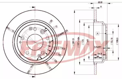 Тормозной диск FREMAX BD-2469