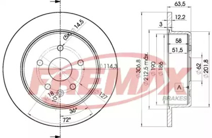 Тормозной диск FREMAX BD-2790