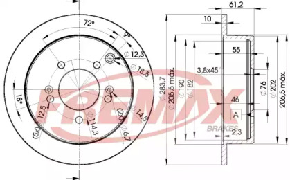 Тормозной диск FREMAX BD-2907