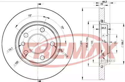 Тормозной диск FREMAX BD-3021