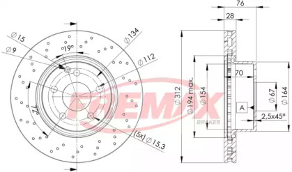 Тормозной диск FREMAX BD-3054