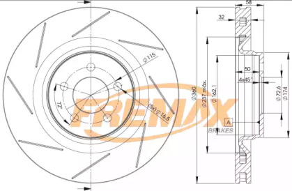 Тормозной диск FREMAX BD-3063