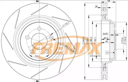 Тормозной диск FREMAX BD-3064