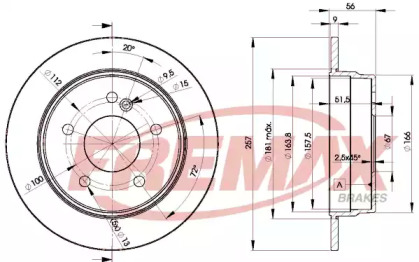 Тормозной диск FREMAX BD-3181